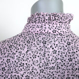 Zadig & Voltaire Rebbie Goa Mini Dress Light Pink Ditsy Floral Size Extra Small