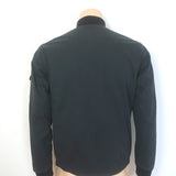 Theory Kerby Canvas Bomber Jacket Black Cotton-Blend Size Extra Small