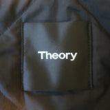 Theory Kerby Canvas Bomber Jacket Black Cotton-Blend Size Extra Small