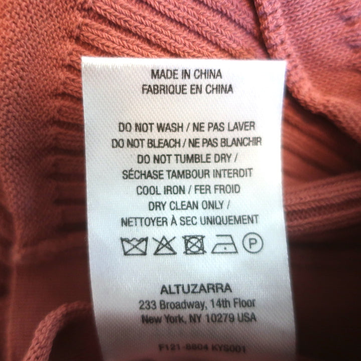 Altuzarra Matching Cardigan &amp; Midi Skirt Set Pink Ribbed Knit Size Extra Small