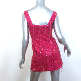 SIMKHAI Noemi Beaded Mini Dress Fuchsia Size 0
