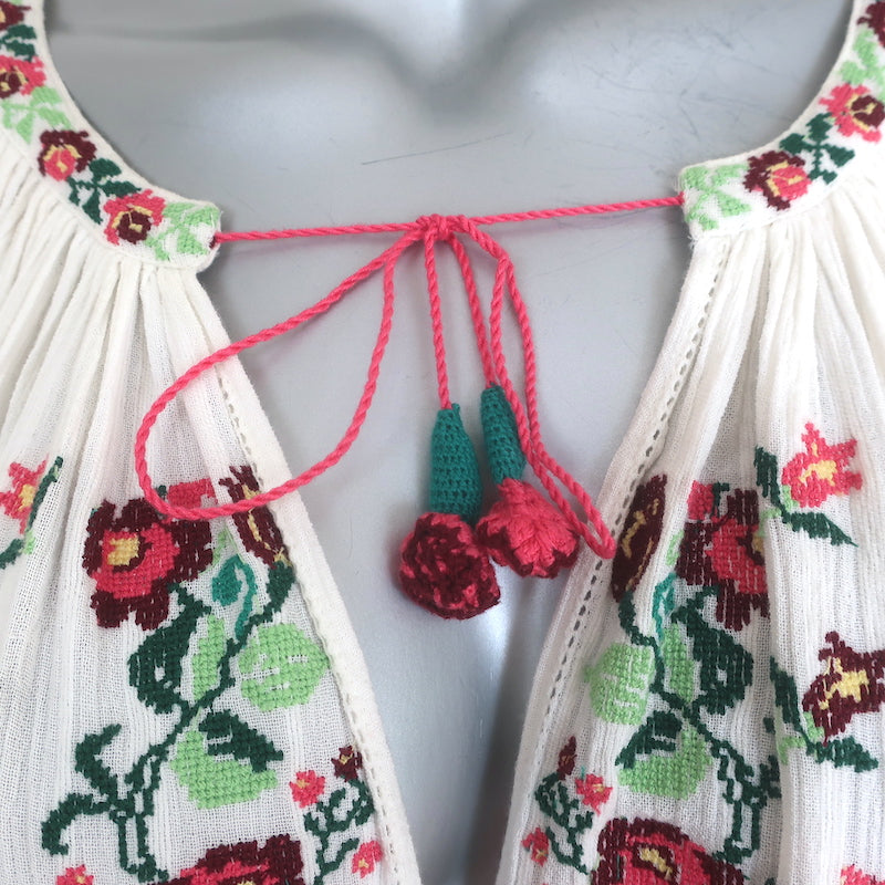Ulla Johnson Filia Floral-Embroidered Maxi Dress Cream Cotton Size 4 NEW