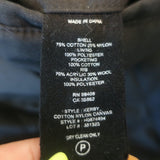 Theory Kerby Canvas Bomber Jacket Black Cotton-Blend Size Extra Small