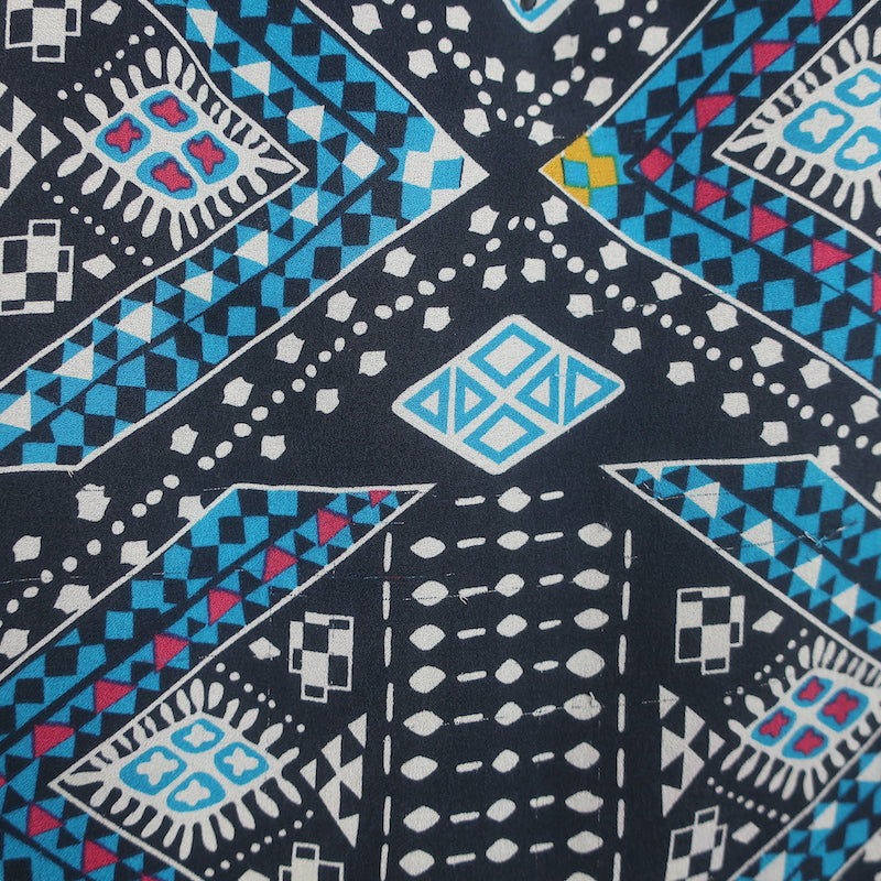 Tory Burch Sleeveless Blouse Blue Printed Silk Size 10