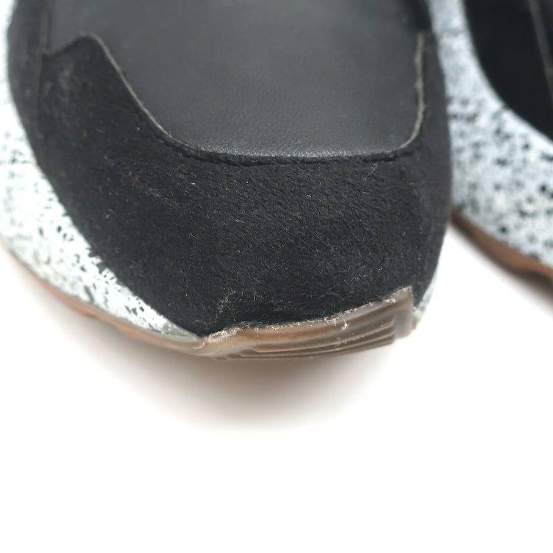Stella McCartney Eclypse Low Top Sneakers Black Faux Leather Size 41