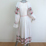 Ulla Johnson Filia Floral-Embroidered Maxi Dress Cream Cotton Size 4 NEW