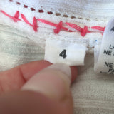 Ulla Johnson Filia Floral-Embroidered Maxi Dress Cream Cotton Size 4 NEW