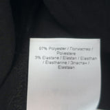 GANNI Blouse Black Stretch Crepe Size 36 Blouson Sleeve Top