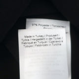 GANNI Blouse Black Stretch Crepe Size 36 Blouson Sleeve Top