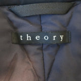 Theory Vandisen Padded Coat Black Nylon Size Small