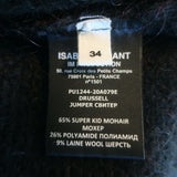 Isabel Marant Etoile Drussell Sweater Red Mohair-Blend Ombre Knit Size 34