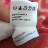 Zimmermann Ruffled Midi Dress Corsair Red Floral Print Chiffon Size 2