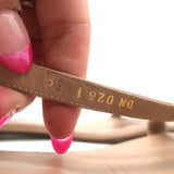 Valentino Rockstud Gladiator Sandals Poudre Leather Size 38 Ankle Strap Flats