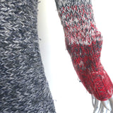 TSE Turtleneck Sweater Dress Gray Wool-Blend Colorblock Knit Size Medium