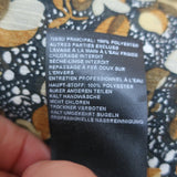 Ba&sh Samanta Ruffled Maxi Dress Brown Leaf Print Georgette Size Large