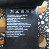 Ba&sh Samanta Ruffled Maxi Dress Brown Leaf Print Georgette Size Large