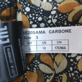 Ba&sh Samanta Ruffled Maxi Dress Brown Leaf Print Georgette Size Large