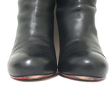 Christian Louboutin Majung Fringe Boots Black Leather Size 35.5