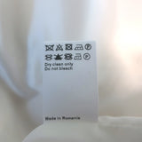 ME+EM Tweed Bomber Jacket Cream Stretch Cotton Size US 2