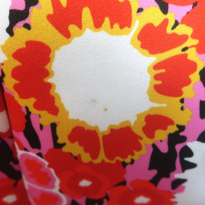 Victoria Victoria Beckham Structured Mini Dress Floral Print Satin Size US 4