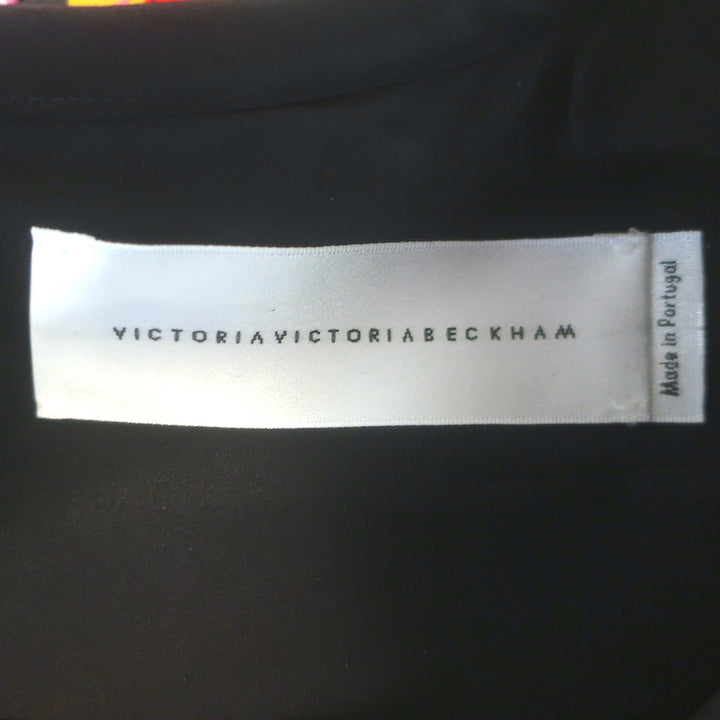 Victoria Victoria Beckham Structured Mini Dress Floral Print Satin Size US 4