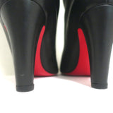 Christian Louboutin Majung Fringe Boots Black Leather Size 35.5