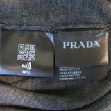 Prada Superfine Crewneck Sweater Charcoal Lightweight Virgin Wool Size 46