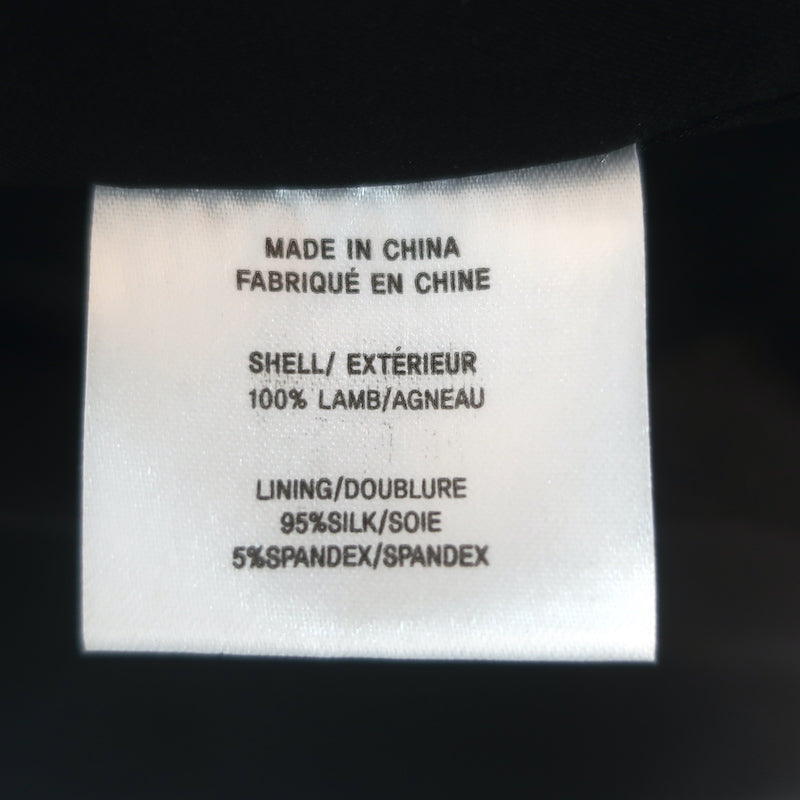 Helmut Lang Kiln Draped Leather Jacket Black Size Medium