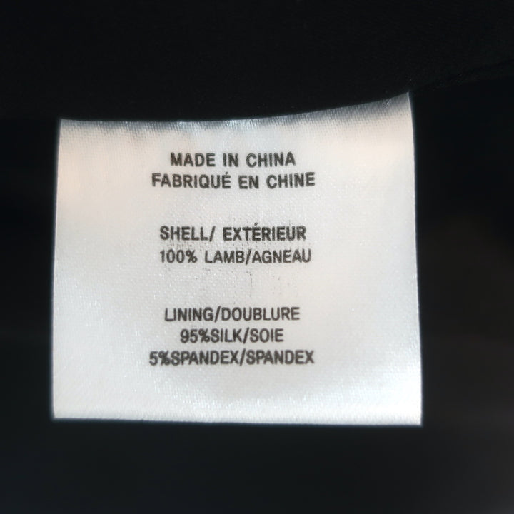 Helmut Lang Kiln Draped Leather Jacket Black Size Medium