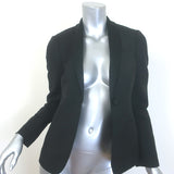 Gucci 2007 Satin-Trimmed Blazer Black Mohair-Wool Size 38 One-Button Jacket