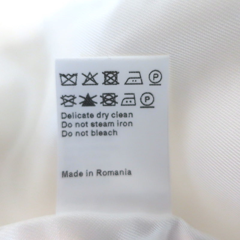 ME+EM The Textured Everyday Jacket White Cotton-Blend Tweed Size US 4