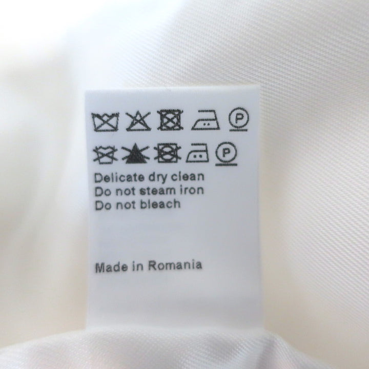 ME+EM The Textured Everyday Jacket White Cotton-Blend Tweed Size US 4