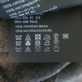 Prada Superfine Crewneck Sweater Charcoal Lightweight Virgin Wool Size 46