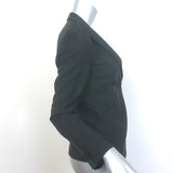 Gucci 2007 Satin-Trimmed Blazer Black Mohair-Wool Size 38 One-Button Jacket