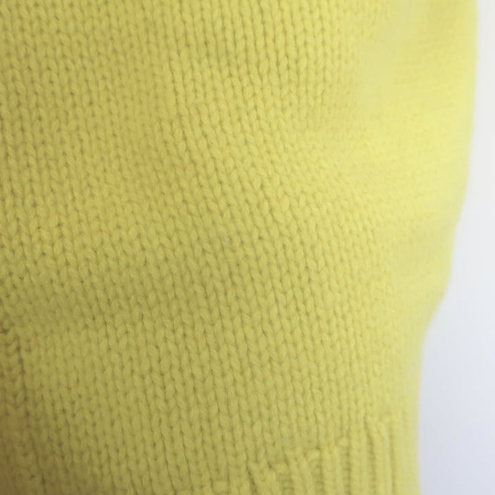 Tory Burch Tory Sport Fair Isle Turtleneck Sweater Yellow Wool Size Small