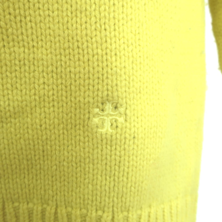 Tory Burch Tory Sport Fair Isle Turtleneck Sweater Yellow Wool Size Small