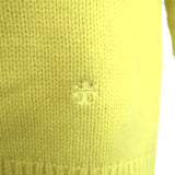 Tory Burch Tory Sport Fair Isle Turtleneck Sweater Yellow Wool Size Small