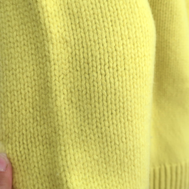Tory Burch Tory Sport Fair Isle Turtleneck Sweater Yellow Wool Size Small
