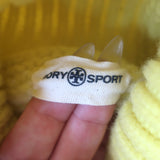 Tory Burch Tory Sport Fair Isle Turtleneck Sweater Yellow Wool Size Small