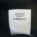 Veronica Beard Arago Peplum Top Black Ribbed Knit Size Small