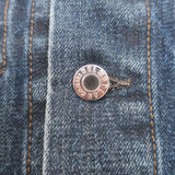 Helmut Lang Unisex Cropped Denim Trucker Jacket Dark Blue Cotton Size Small