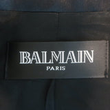 Balmain Satin-Lapel Tuxedo Jacket Black Wool Size 38 Open-Front Jacket