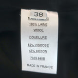 Balmain Satin-Lapel Tuxedo Jacket Black Wool Size 38 Open-Front Jacket