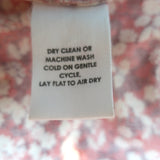 Apiece Apart One Shoulder Midi Dress Palma Red Floral Print Cotton Size Large