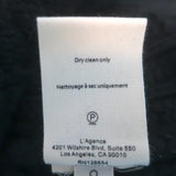 L'Agence Delilah Cropped Cardigan Black Cotton-Blend Size Medium NEW