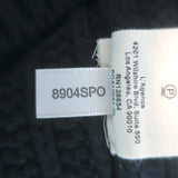 L'Agence Delilah Cropped Cardigan Black Cotton-Blend Size Medium NEW