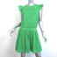 Athe Vanessa Bruno Emir Drop Waist Dress Green Cotton Size 38