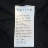 Cleobella Bijou Button-Front Midi Dress Black Lace-Trim Cotton Size Extra Small