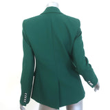 Veronica Beard Miller Dickey Jacket Green Size 4 Double Breasted Blazer