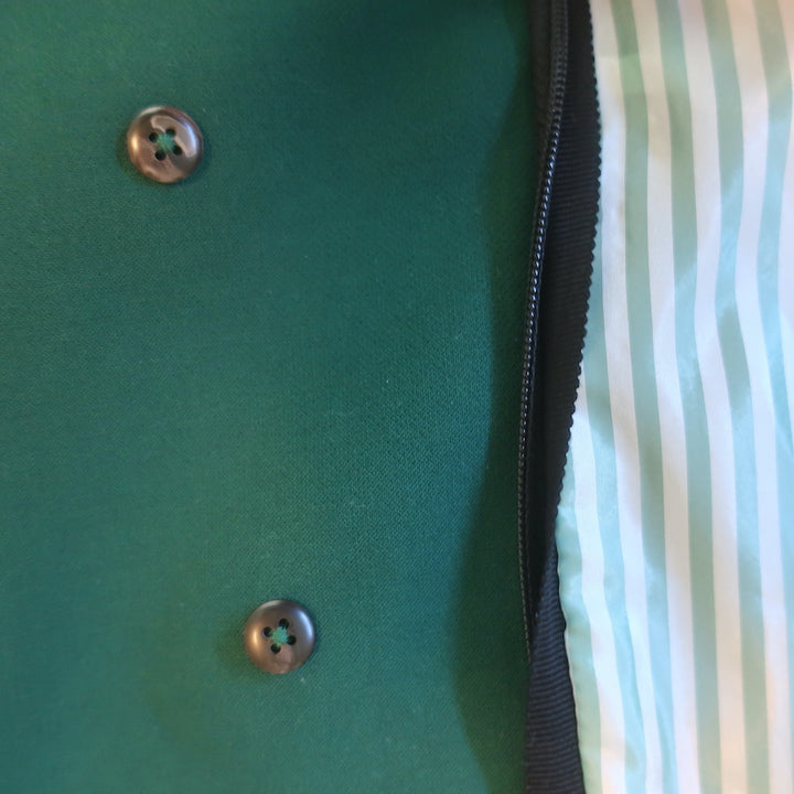 Veronica Beard Miller Dickey Jacket Green Size 4 Double Breasted Blazer